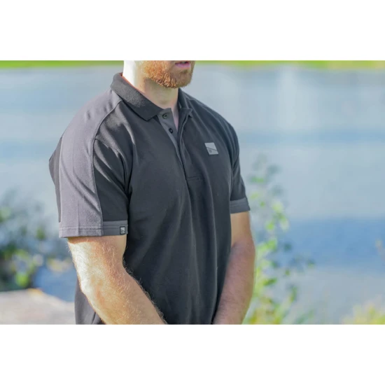 Tricou PRESTON Core Collection Polo, Black, Marime S